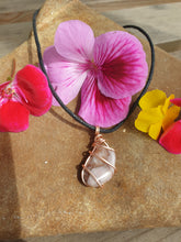 Load image into Gallery viewer, Strawberry quartz pendant necklace
