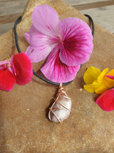 Load image into Gallery viewer, Strawberry quartz pendant necklace
