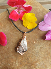 Load image into Gallery viewer, Strawberry quartz pendant necklace
