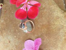 Load image into Gallery viewer, Lapis Lazuli Copper Crystal Ring
