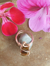 Load image into Gallery viewer, Tigers Eye Copper Crystal Ring
