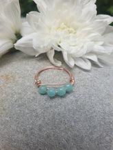 Load image into Gallery viewer, Amazonite copper ring
