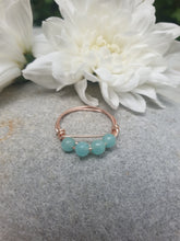 Load image into Gallery viewer, Amazonite copper ring
