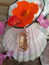 Load image into Gallery viewer, Golden Aura Quartz Pendant Necklace
