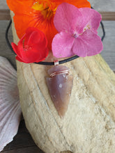 Load image into Gallery viewer, Jasper arrowhead pendant necklace
