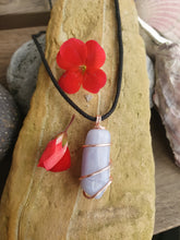 Load image into Gallery viewer, Blue lace agate necklace
