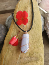 Load image into Gallery viewer, Blue lace agate necklace
