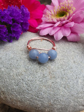 Load image into Gallery viewer, Angelite Anxiety Ring
