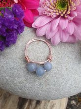 Load image into Gallery viewer, Angelite Anxiety Ring
