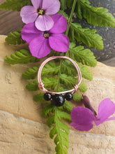 Load image into Gallery viewer, Black obsidian Anxiety ring
