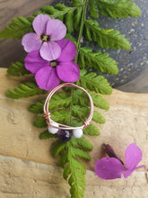 Load image into Gallery viewer, Amethyst &amp; Howlite Anxiety Ring
